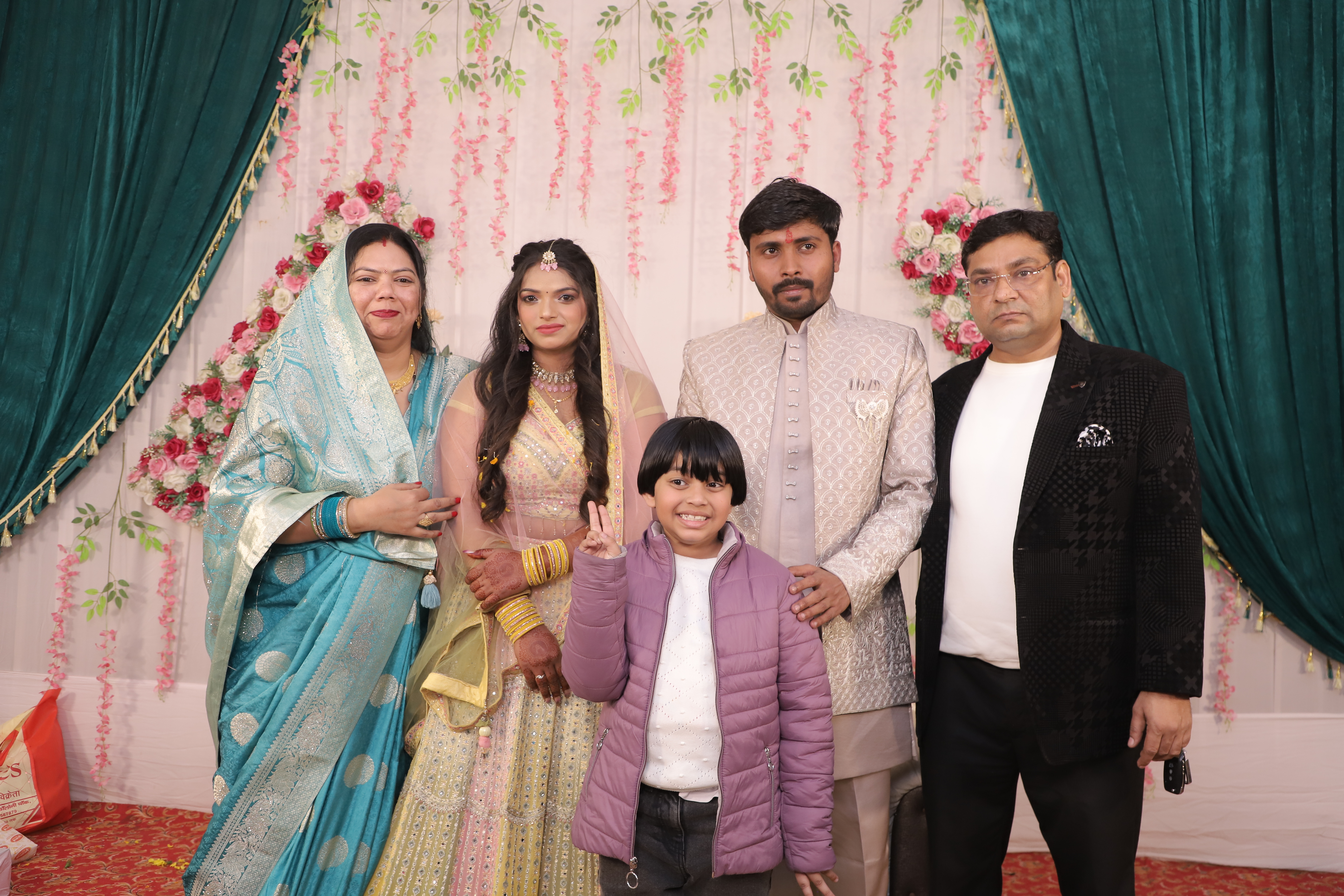 Family gathered for the celebration