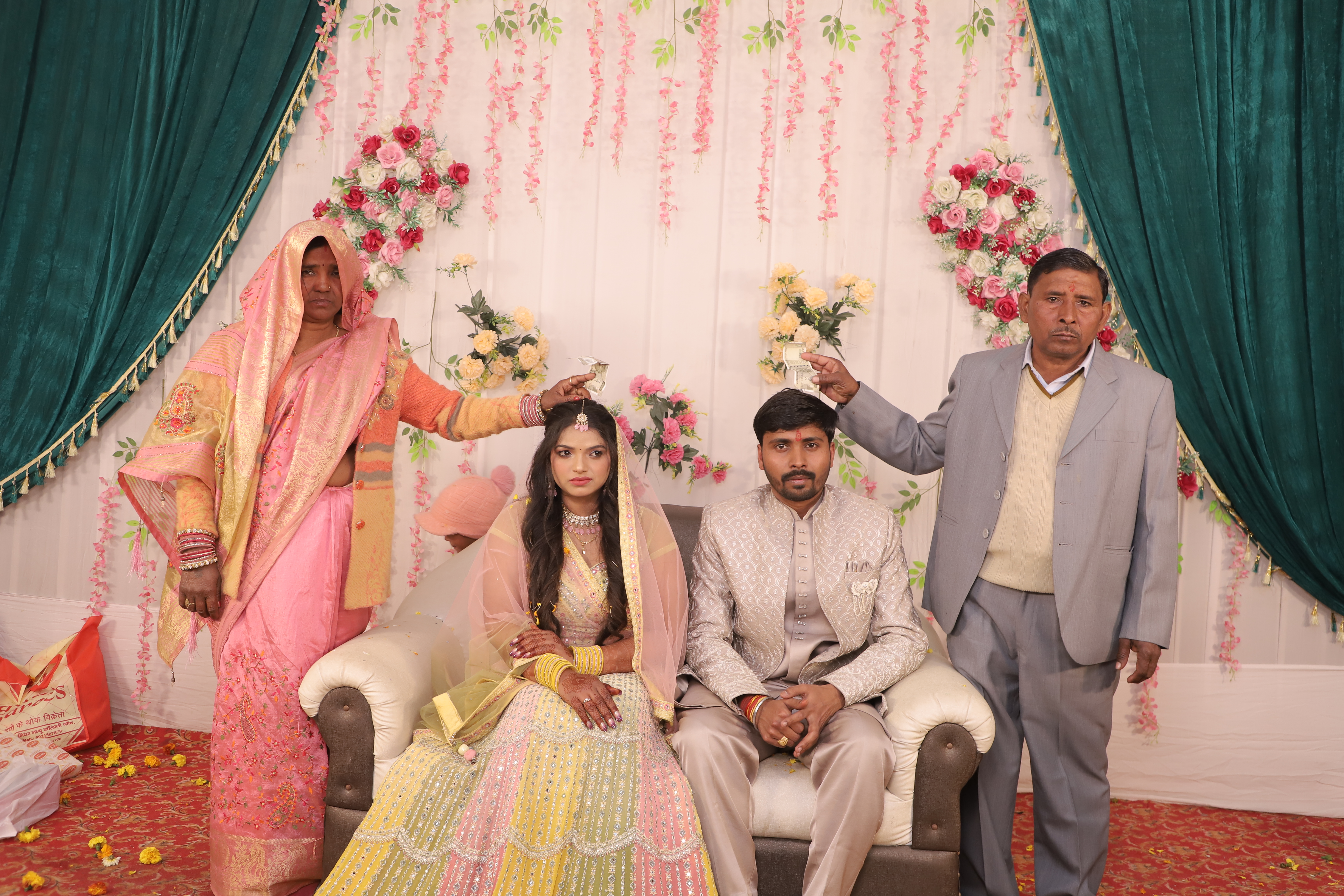 Family celebration portrait